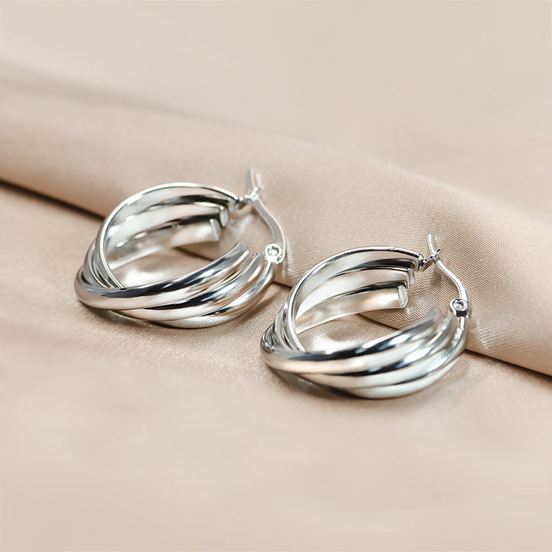 Geometriska Örhängen – Guld, Silver & Roséguld