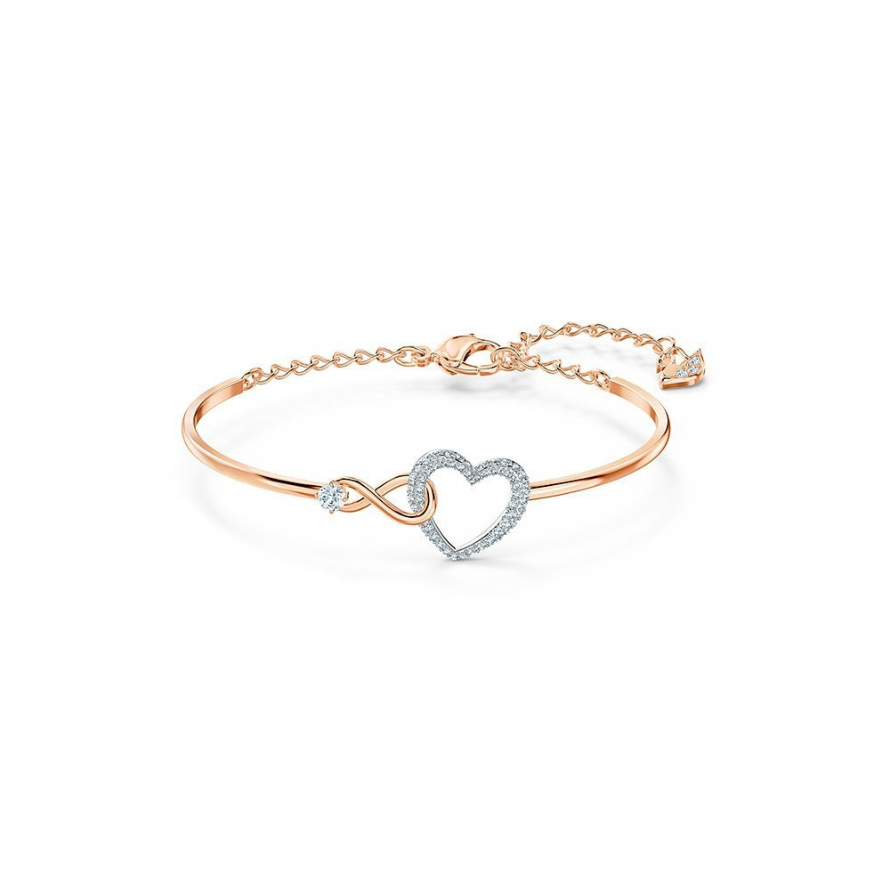 Roséguld Infinity Armband en touch av glamour