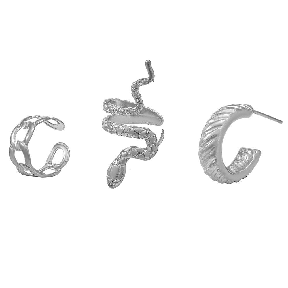 Snake Suit Örhängen - Trio Set