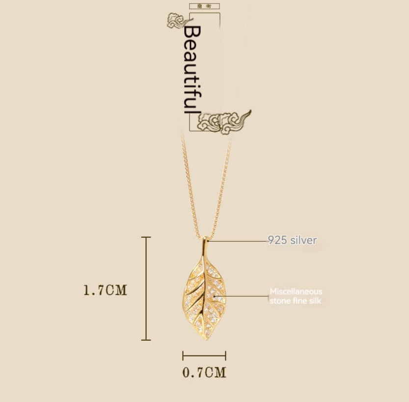 Förfinat Leaves Halsband med Elegans