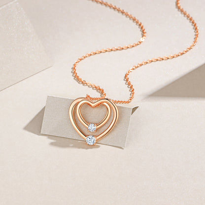 Elegant Halsband med Moissanite-inspirerad Sten